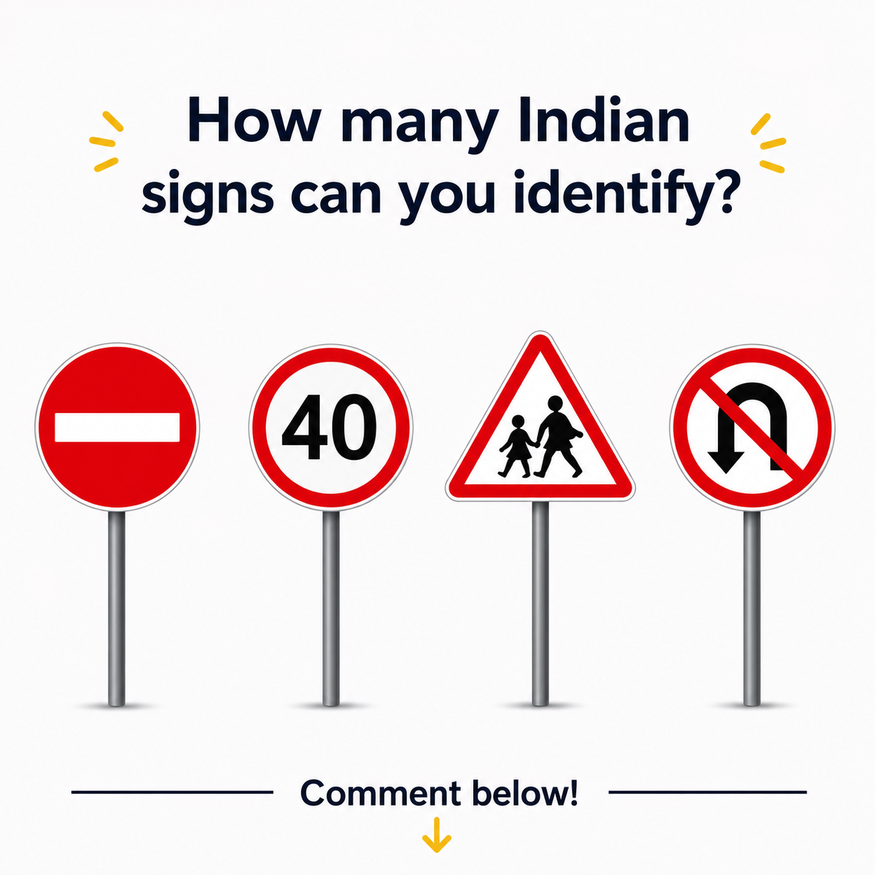 Road signs learning artwork