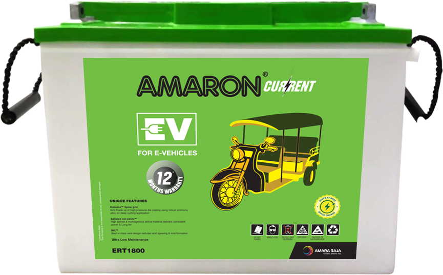 Amaron Current EV battery product photograph